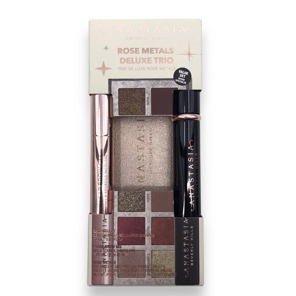 NEW Anastasia Beverly Hills Rose Metals Deluxe Trio Makeup Set NIB - Picture 1 of 3